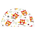 Seamless Pattern Vector Owl Cartoon With Bugs Anti Scalding Pot Cap