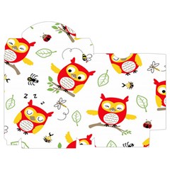Seamless Pattern Vector Owl Cartoon With Bugs Playing Cards Single Design (Rectangle) with Custom Box from ArtsNow.com Poker Box