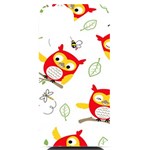 Seamless Pattern Vector Owl Cartoon With Bugs iPhone 14 Black UV Print Case