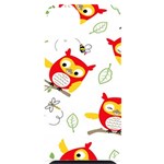 Seamless Pattern Vector Owl Cartoon With Bugs iPhone 14 Plus Black UV Print Case