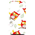 Seamless Pattern Vector Owl Cartoon With Bugs iPhone 14 Pro Black UV Print Case
