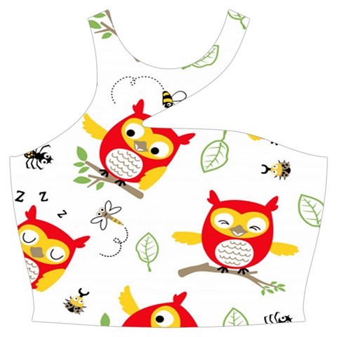Seamless Pattern Vector Owl Cartoon With Bugs Cut Out Top from ArtsNow.com Front