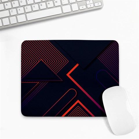 Gradient Geometric Shapes Dark Background Design Small Mousepad from ArtsNow.com Front