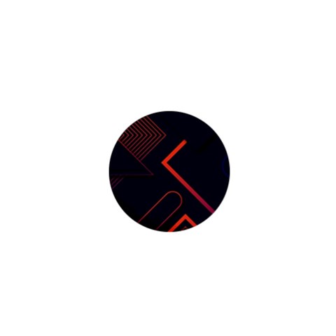 Gradient Geometric Shapes Dark Background Design 1  Mini Buttons from ArtsNow.com Front