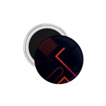 Gradient Geometric Shapes Dark Background Design 1.75  Magnets