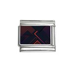 Gradient Geometric Shapes Dark Background Design Italian Charm (9mm)