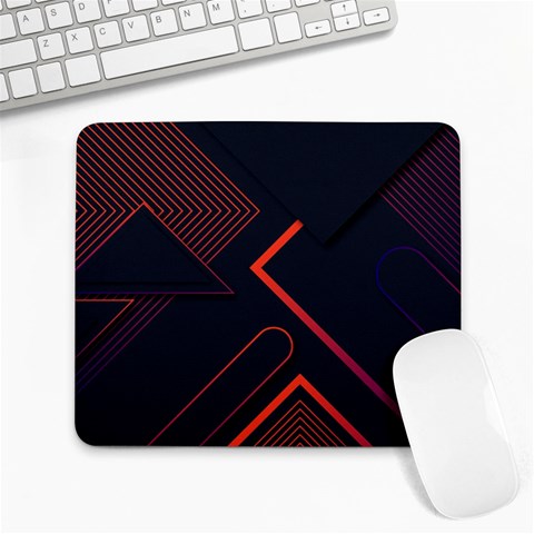 Gradient Geometric Shapes Dark Background Design Large Mousepad from ArtsNow.com Front