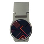 Gradient Geometric Shapes Dark Background Design Money Clips (Round) 