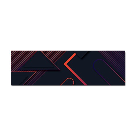 Gradient Geometric Shapes Dark Background Design Sticker (Bumper) from ArtsNow.com Front