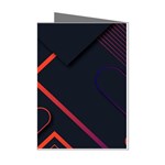 Gradient Geometric Shapes Dark Background Design Mini Greeting Cards (Pkg of 8)