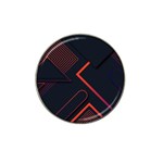 Gradient Geometric Shapes Dark Background Design Hat Clip Ball Marker (10 pack)