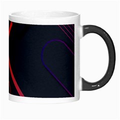 Gradient Geometric Shapes Dark Background Design Morph Mug from ArtsNow.com Right