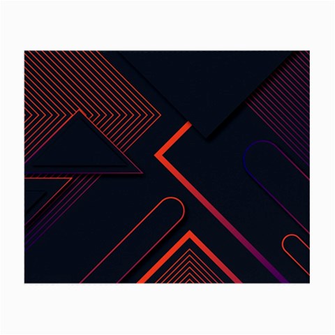 Gradient Geometric Shapes Dark Background Design Small Glasses Cloth from ArtsNow.com Front