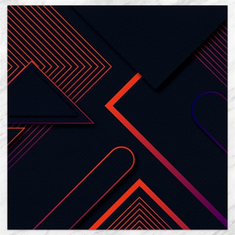 Gradient Geometric Shapes Dark Background Design Canvas 12  x 12  from ArtsNow.com 11.4 x11.56  Canvas - 1