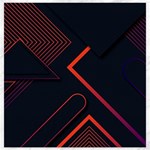 Gradient Geometric Shapes Dark Background Design Canvas 12  x 12 