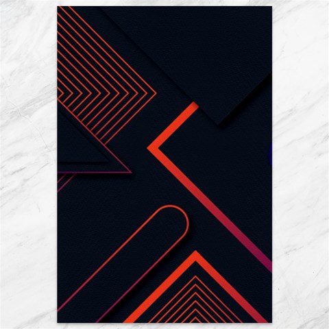 Gradient Geometric Shapes Dark Background Design Canvas 12  x 18  from ArtsNow.com 11.88 x17.36  Canvas - 1