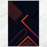 Gradient Geometric Shapes Dark Background Design Canvas 12  x 18 