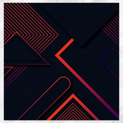 Gradient Geometric Shapes Dark Background Design Canvas 16  x 16  from ArtsNow.com 15.2 x15.41  Canvas - 1