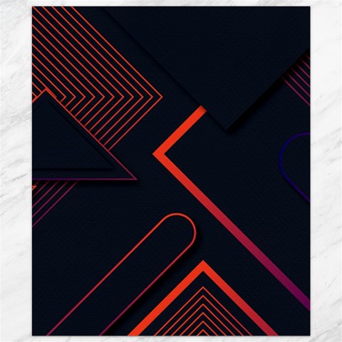 Gradient Geometric Shapes Dark Background Design Canvas 20  x 24  from ArtsNow.com 19.57 x23.15  Canvas - 1