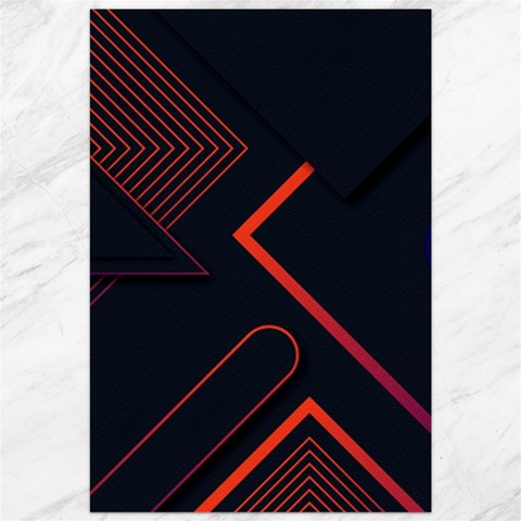 Gradient Geometric Shapes Dark Background Design Canvas 20  x 30  from ArtsNow.com 19.62 x28.9  Canvas - 1