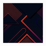 Gradient Geometric Shapes Dark Background Design Medium Glasses Cloth