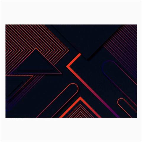 Gradient Geometric Shapes Dark Background Design Large Glasses Cloth from ArtsNow.com Front