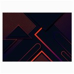 Gradient Geometric Shapes Dark Background Design Large Glasses Cloth
