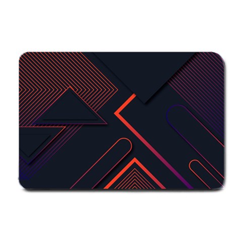 Gradient Geometric Shapes Dark Background Design Small Doormat from ArtsNow.com 24 x16  Door Mat