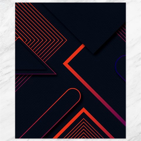 Gradient Geometric Shapes Dark Background Design Canvas 11  x 14  from ArtsNow.com 10.95 x13.48  Canvas - 1
