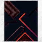 Gradient Geometric Shapes Dark Background Design Canvas 11  x 14 