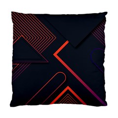 Gradient Geometric Shapes Dark Background Design Standard Cushion Case (Two Sides) from ArtsNow.com Back