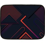 Gradient Geometric Shapes Dark Background Design Fleece Blanket (Mini)