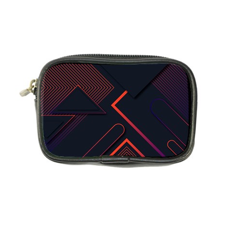 Gradient Geometric Shapes Dark Background Design Coin Purse from ArtsNow.com Front