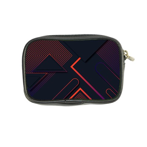Gradient Geometric Shapes Dark Background Design Coin Purse from ArtsNow.com Back