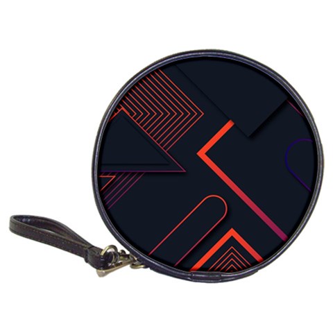 Gradient Geometric Shapes Dark Background Design Classic 20 Front