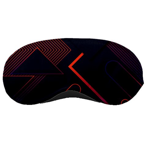 Gradient Geometric Shapes Dark Background Design Sleep Mask from ArtsNow.com Front