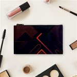 Gradient Geometric Shapes Dark Background Design Cosmetic Bag (Small)