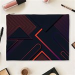 Gradient Geometric Shapes Dark Background Design Cosmetic Bag (XL)