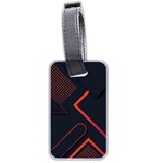Gradient Geometric Shapes Dark Background Design Luggage Tag (two sides)