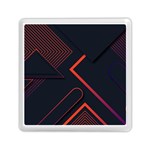 Gradient Geometric Shapes Dark Background Design Memory Card Reader (Square)