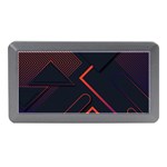 Gradient Geometric Shapes Dark Background Design Memory Card Reader (Mini)