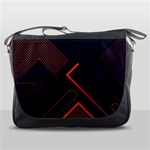 Gradient Geometric Shapes Dark Background Design Messenger Bag