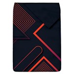 Gradient Geometric Shapes Dark Background Design Removable Flap Cover (L)