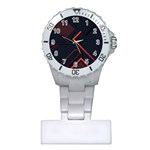 Gradient Geometric Shapes Dark Background Design Plastic Nurses Watch