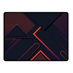 Gradient Geometric Shapes Dark Background Design Two Sides Fleece Blanket (Small) from ArtsNow.com 45 x34  Blanket Back