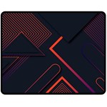 Gradient Geometric Shapes Dark Background Design Two Sides Fleece Blanket (Medium)