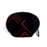 Gradient Geometric Shapes Dark Background Design Accessory Pouch (Small)