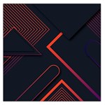 Gradient Geometric Shapes Dark Background Design Square Satin Scarf (36  x 36 )