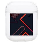 Gradient Geometric Shapes Dark Background Design Soft TPU AirPods 1/2 Case