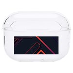 Gradient Geometric Shapes Dark Background Design Hard PC AirPods Pro Case